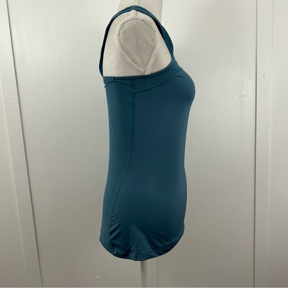 Nike Pro Hypercool womens athletic racer back blue tank top size M - Picture 6 of 12